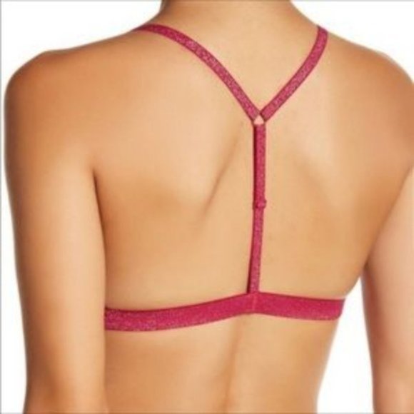 NWT Free People Intimately Swept Away Bra Bralette in Fuchsia - Picture 3 of 4